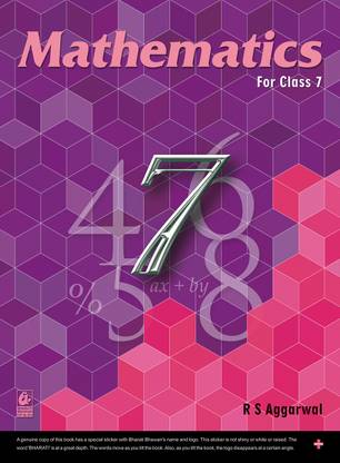 Mathematics for Class 7 - R.S. Aggarwal - CBSE - Examination 2024-25 2023 Edition