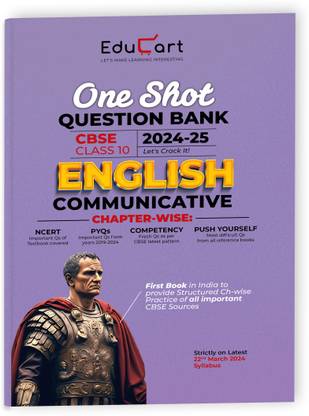 (OLD) Educart CBSE Class 10 ENGLISH COMMUNICATIVE One Shot Question Bank 2024-25 (for 2025 exam)