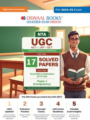 NTA UGC NET/JRF/SET Paper1:17 Solved(2015-24)|Teaching&Research Aptitude 2024-25