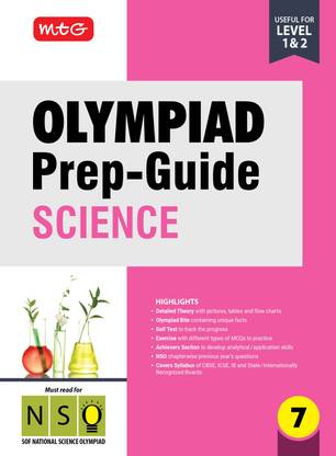 MTG Olympiad Prep-Guide Class 7 Science (NSO) - Detailed Theory, NSO Chapterwise Previous Years Questions with Self Test For SOF 2025-26 Exam