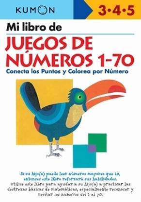 Kumon Mi Libro de Juegos de Numeros 1-70