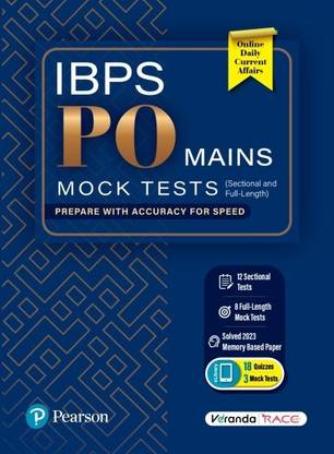 IBPS PO Mains-Mock Tests | 12 Sectional and 8 Full-Length Tests | Solved 2023 Memory-based Paper | 1st Edition | - Pearson