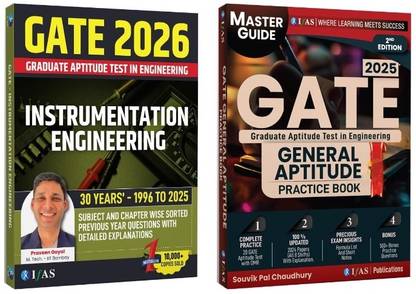 GATE Instrumentation and GATE General Aptitude Practice Books  - 2026 [Set Of 2 Books] | Previous Year Solved Papers Updated Edition (2019 to 2024) with Detailed Solutions (Unit Wise Sorted) | Best Seller Previous Year Question Paper Book for GATE Instrumental Examinations in India | Two Brothers Publications