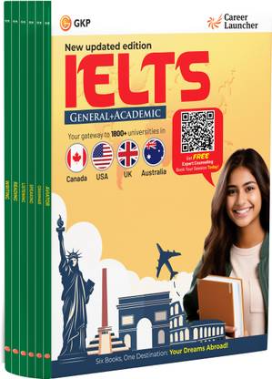 Gkp IELTS 2025 Academic+ General Test Preparation Set of 6 Books by Ca