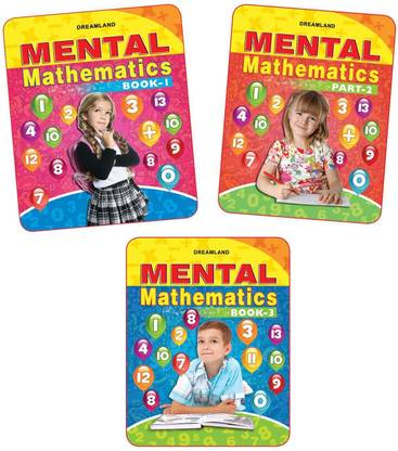 Mental Mathematics (Set -2,Book 1,2,3) - Kids Ages 4-12 | Counting, Addition, Subtraction, Shapes, Patterns & More | Practice Exercises, Quick Calculation Tips & Answers