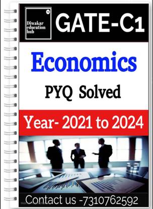 GATE Economics Previous Year Solved Paper Book PYQ 2021 to 2024