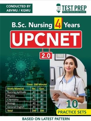 Upcnet B.Sc Nursing Conducted by Abvmu 10 Practice Sets  - NURSING APTITUDE - BY TEST PREP PUBLICATION
Nursing exam 2024