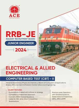 Railway Recruitment Board - Junior Engineer Computer Based Test - II Electrical and Allied Engineering Previous Years Questions with Detailed Solutions Subject-wise and Chapter-wise (2014, 2015 and 2019)