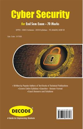 Cyber Security for SPPU 19 Course (TE - VI - AI&DS - 317530) (Decode)