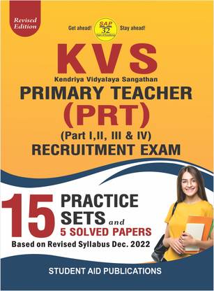 KVS PRT 2023-24 Primary Teacher (Part I, II, III & IV) Exam 15 Practice Sets and 5 Solved Papers including 2023 Paper