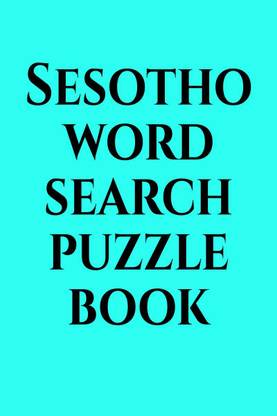 Sesotho word search puzzle book