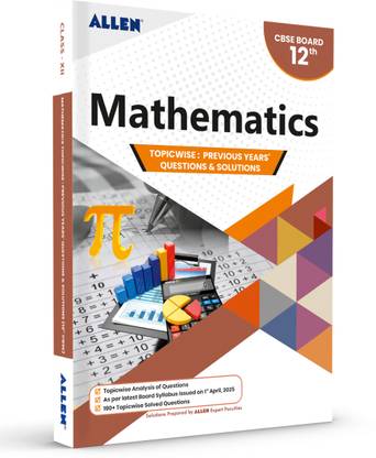 CBSE Maths Topicwise Solved papers from Previous Years for Class 12th by ALLEN