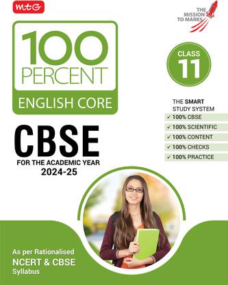 MTG 100 Percent English Core For Class 11 CBSE Board Exam 2024-25 | Chapter-Wise Self-evaluation Test, Theory, Diagrams & Practical Available All in One Book | As Per Rationalised NCERT & CBSE Syllabus