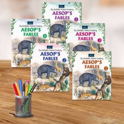 The Fantastic Fables Treasure Aesop Fabels Story (Set of 5 books)