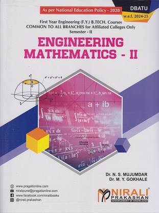 ENGINEERING MATHEMATICS 2 - For DBATU Semester 2 - As Per NEP - For First Year Engineering