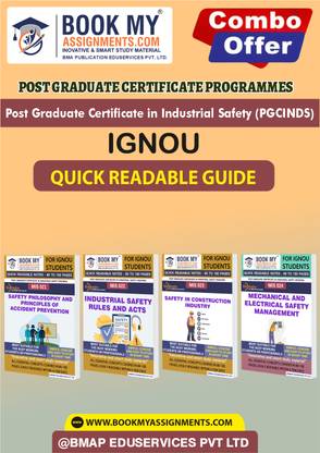 IGNOU MIS21 MIS22 MIS23 MIS24 Study Guide (Quick Readable Notes) for Ignou Student Post Graduate Certificate in Industrial Safety (PGCINDS) In English