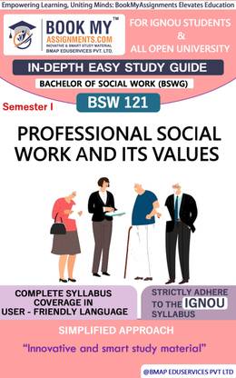 IGNOU BSW 121 Professional Social Work and its Values Study Guide (In Depth Guide) for Ignou Student