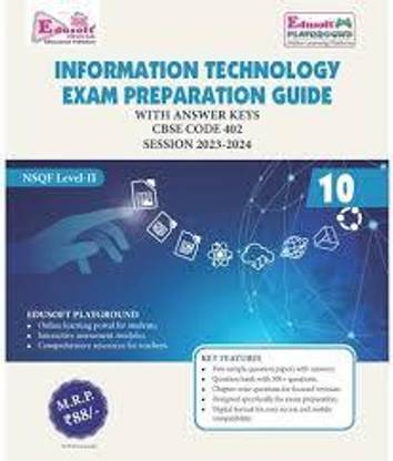 Information Technology CBSE Code 402 CLASS 10 EDUSOFT