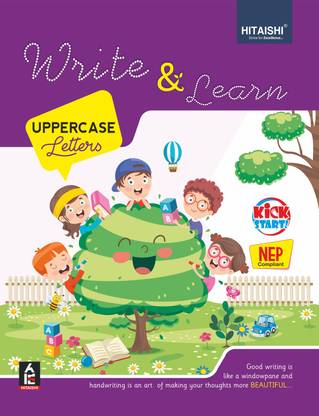 Write and Learn - Writing (Upper Case) Book for Class Kindergarten (LKG) - Hitaishi Publishers