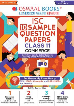 Oswaal ISC Sample Question Papers Class 11 Commerce (For 2023 Exam)
