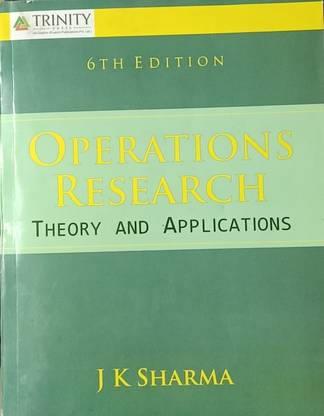 OPERATIONS RESEARCH THEORY AND APPLICATIONS