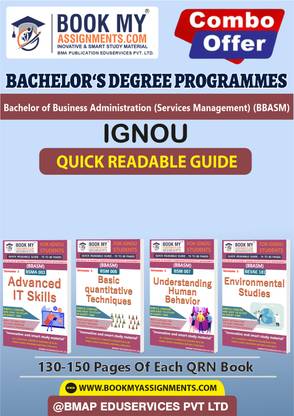 IGNOU BSM7 BSM8 BSMA3 BEVAE181 Quick Notes-Fast-Track Your Exam Prep-BBASM In English -Our books use 80 GSM A4 paper for clear, sharp prints, perfect for students.