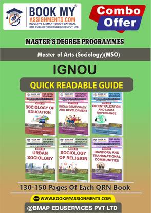IGNOU MSOE1 MSOE2 MSOE3 MSOE4 MPA16 MPS3 Study Material (Quick Readable Notes)for Ignou Student MSO In English -Our books use 80 GSM A4 paper for clear, sharp prints, perfect for students.