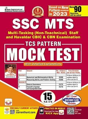 SSC MTS TCS Pattern Mock Test 15 Sets book
