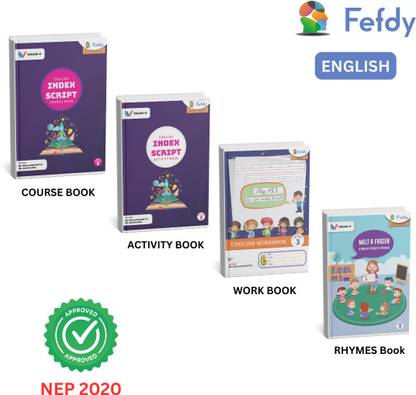 ENGLISH BOOK SET FOR KINDERGARTEN | FEFDY BOOKS | UKG |COURSE,ACTIVITY,RHYMES,WORKBOOOK