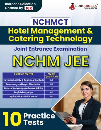 NCHMCT JEE Exam  - 2024 (English Edition) | NCHM - National Council of Hotel Management Joint Entrance Examination - 10 Mock Tests (2000 Solved MCQs) with Free Access to Online Tests