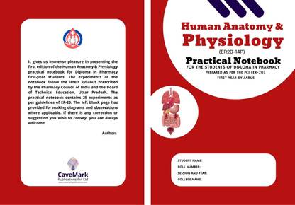 Human Anatomy & Physiology Lab Manual / Practical Notebook