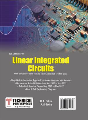 Linear Integrated Circuits for BE Anna University R21CBCS (IV - ECE - EC3451)
