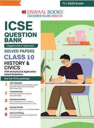 Oswaal Icse Question Bank Solved Papers Class 10 History & Civics