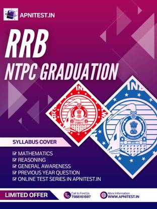 RRB NTPC GRADUATE BOOK WITH TEST SERIES AND PYQ PAPER 7000+ MCQ AND ONLINE TEST SERIES IN APNITEST.IN AND CONTACT FOR OFFER -7988161697  - RRB NTPC GRADUATE BOOK WITH TEST SERIES AND PYQ
