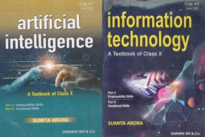 2024 Edition combo of artificial intelligence class 10 + information technology class 10