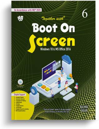 Together With Boot On Screen Windows 10 & Microsoft Office 2016 For Class 6 Computer Book