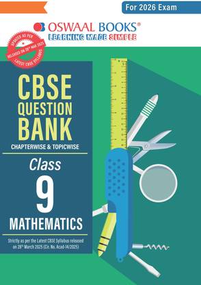 Oswaal CBSE Question Bank Class 9 Mathematics For 2026 Exam