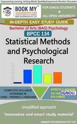 IGNOU BPCC 134 Statistical Methods and Psychological Research Study Material (In Depth Guide) For Ignou Student