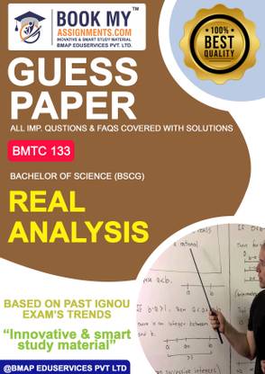 IGNOU BMTC 133 Real Analysis | Guess Paper| Important Question Answer| Bachelor of Science