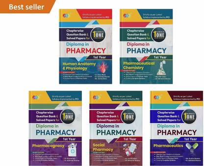 JBC PRESS Chapter-wise Question Bank & Solved Papers for Diploma in Pharmacy First Year Books (#1 Exam Ranker), (Complete Set of 5 Books), As per ER 2020 PCI Syllabus (English Medium), Latest Edition  - JBC PRESS Chapter-wise Question Bank & Solved Papers for Diploma in Pharmacy First Year Books (#1 Exam Ranker), (Complete Set of 5 Books), As per ER 2020 PCI Syllabus (English Medium), Latest Edition