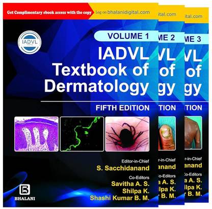 IADVL Textbook Of Dermatology (Set of 3 Volumes) 5th Edition 2021