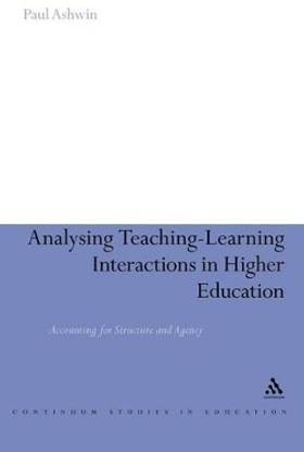 Analysing Teaching-Learning Interactions in Higher Education