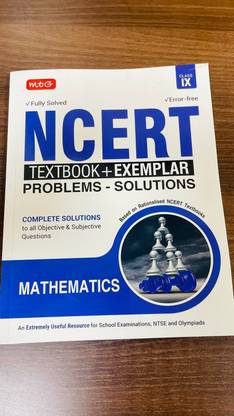 MTG NCERT Textbook + Exemplar Problem Solutions Class 9 Mathematics | Complete Solutions to All Objective & Subjective Questions