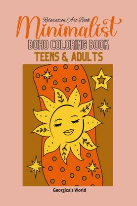 Minimalist Boho Coloring Book for Teens &amp; Adults
