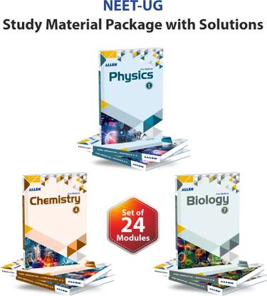 ALLEN NEET-UG Study Material Package for 11th, 12th & 12th Passed with Solutions (Set of 24 Modules) in English