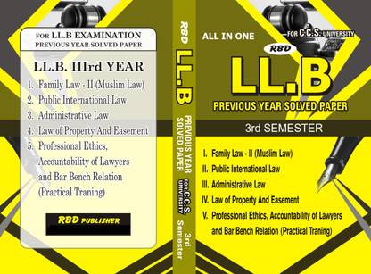 LLB CCSU 3 rd SEMESTER SOLVED QUESTION PAPERS ALL IN ONE( all subjects )