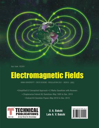 Electromagnetic Fields for BE Anna University R21CBCS (III-EEE - EE3301)