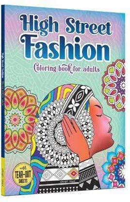 High Street Fashion Coloring Book for Adults