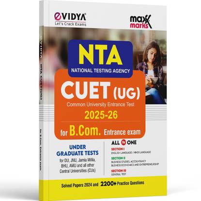NTA CUET 2024 UG All In One Book for BCOM Entrance Exam - Solved Papers 2023 & 2200+ Practice Questions for DU, JNU, BHU, Jamia Millia, AMU and Other Universities