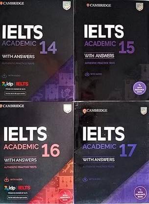 Ielts Academic combo 14-15-16-17 (Set of 4 books) Latest edition Cambridge [perfect] CAMBRIDGE